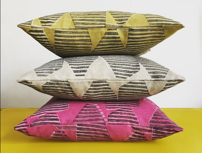 Trying To Cut Out A Heart (Repeatedly) | screen print | natural irish linen