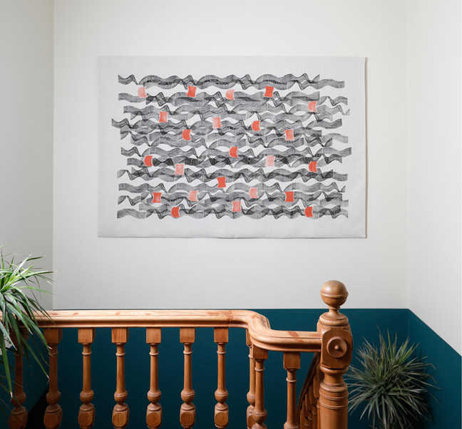 After You | block print on linen